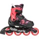 Раздвижные детские ролики Rollerblade Microblade SL размер 33-36,5 черно-красные