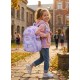 Фиолетовый Школьный рюкзак для девочки 43х20х31см / Портфель для школы / Рюкзак для школы Радуга