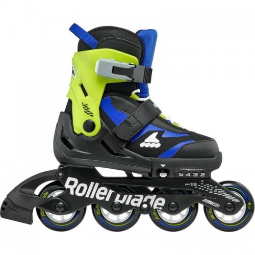 Дитячі фітнес ролики Rollerblade Microblade Синьо-салатові 33-36,5 Дитячі фітнес ролики Rollerblade Microblade Синьо-салатові 33-36,5