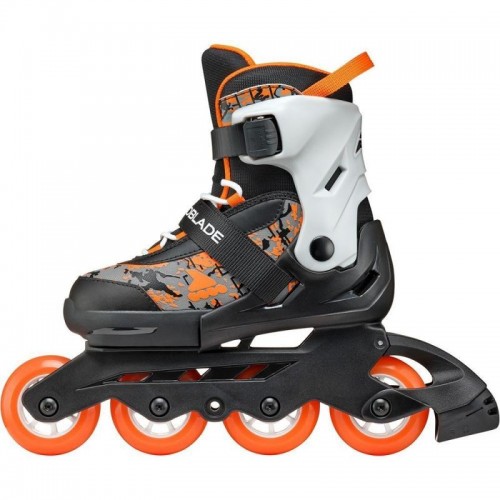 Розсувні дитячі роликові ковзани Rollerblade Microblade SL розмір 28-32 чорно-помаранчеві Розсувні дитячі роликові ковзани Rollerblade Microblade SL розмір 28-32 чорно-помаранчеві