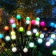 Сонячний ліхтар для саду 70см 6 LED / Садовий світильник Світлячок різнобарвний 2шт