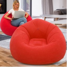Надувне крісло-пуф Inflatable Sofa / Надувне крісло-мішок 110×110×85 см Червоний