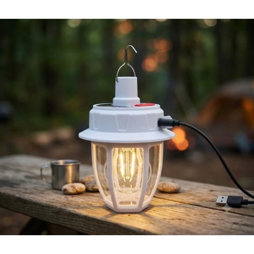 Світлодіодна LED лампа з акумулятором xy 822 / Кемпінговий ліхтар / Ліхтар із сонячною панеллю