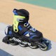 Дитячі фітнес ролики Rollerblade Microblade Синьо-салатові 33-36,5