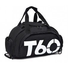 Спортивная сумка для спортивных вещей черного цвета T60 Сумка-рюкзак спортивная на 35 л