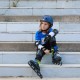 Дитячі фітнес ролики Rollerblade Microblade Синьо-салатові 33-36,5