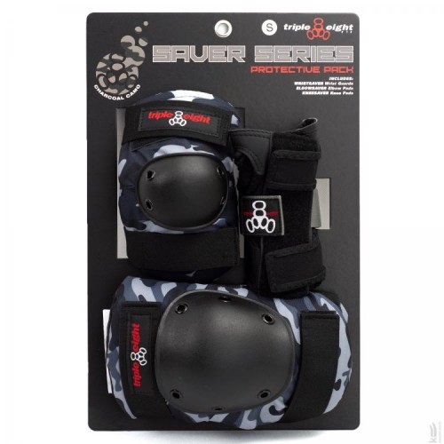 Захисний набір Triple8 Saver Series 3-Pack Charcoal Camo розмір M