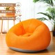 Надувное кресло-пуф Inflatable Sofa / Надувное кресло-мешок 110×110×85 см Оранжевый