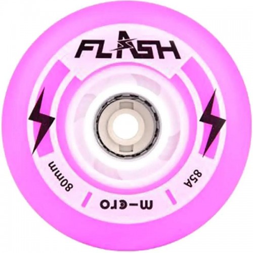 Cветящиеся LED колеса Micro Flash фиолетовые 80 mm