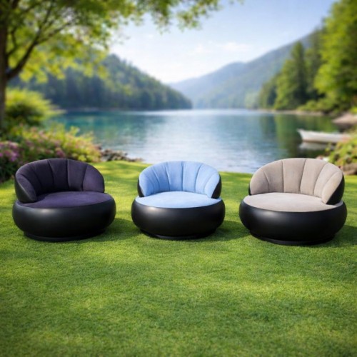 Надувне крісло AIR SOFA / Надувне велюрове крісло 80×80×67см