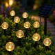 Садовий світильник garden light з сонячною панеллю / Кулясті ліхтарі для саду з бульбашками Solar / Світлодіодна LED-гірлянда для саду