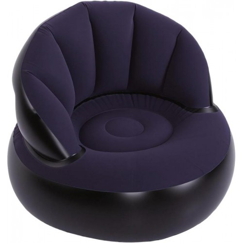 Надувное кресло AIR SOFA / Надувное велюровое кресло 80×80×67см Темно-сиинй Надувное кресло AIR SOFA / Надувное велюровое кресло 80×80×67см Темно-сиинй