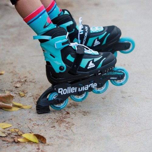 Дитячі розсувні ролики Rollerblade Microblade Бірюзові 28-32 Дитячі розсувні ролики Rollerblade Microblade Бірюзові 28-32