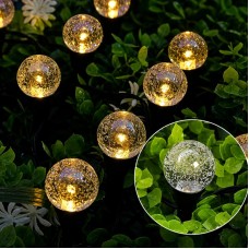 Садовий світильник garden light з сонячною панеллю / Кулясті ліхтарі для саду з бульбашками Solar / Світлодіодна LED-гірлянда для саду