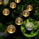 Садовий світильник garden light з сонячною панеллю / Кулясті ліхтарі для саду з бульбашками Solar / Світлодіодна LED-гірлянда для саду