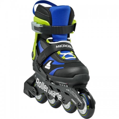 Дитячі фітнес ролики Rollerblade Microblade Синьо-салатові 33-36,5 Дитячі фітнес ролики Rollerblade Microblade Синьо-салатові 33-36,5