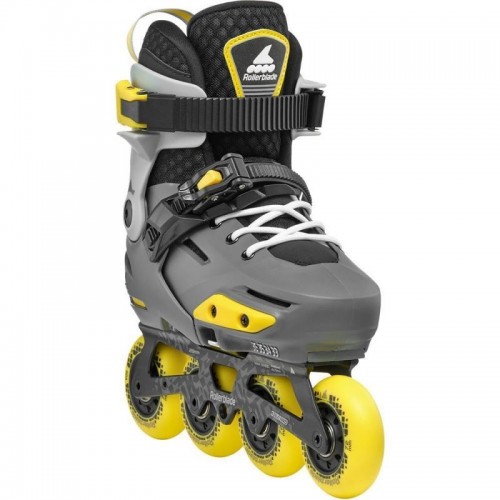 Детские фрискейт ролики Rollerblade Apex серо-желтые 33-36,5 размера Детские фрискейт ролики Rollerblade Apex серо-желтые 33-36,5 размера