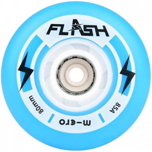 Cветящиеся LED колеса Micro Flash голубые 80 mm
