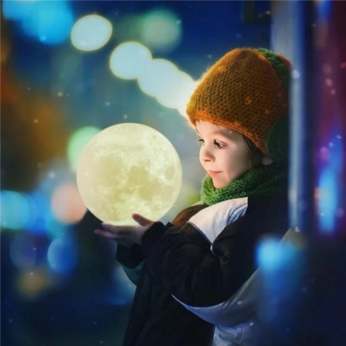 Настольный светильник ночник RGB Magic 3D Moon Light Настольный светильник ночник RGB Magic 3D Moon Light