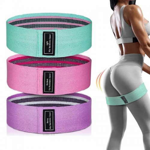 Тканевые резинки для спорта и фитнеса 