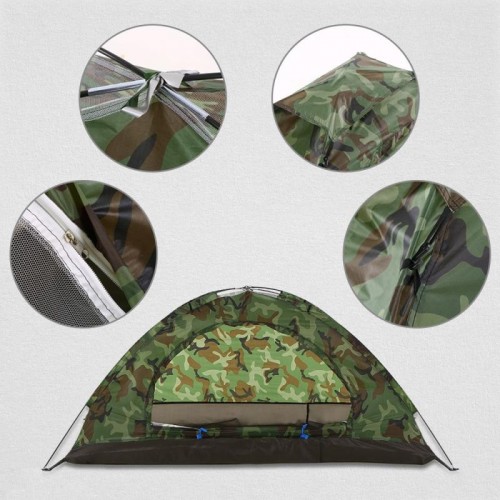 Туристична палатка автомат 4-х місна (200 х 200 х 145 см) Smart Camp Камуфляж
