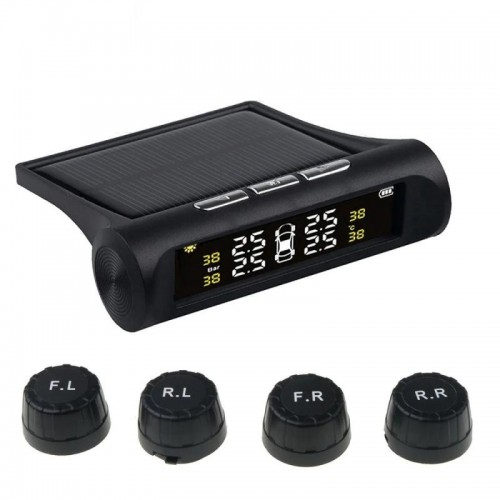 Система контролю тиску і температури в шинах TPMS+SOLAR із зовнішніми датчиками і сонячною панеллю