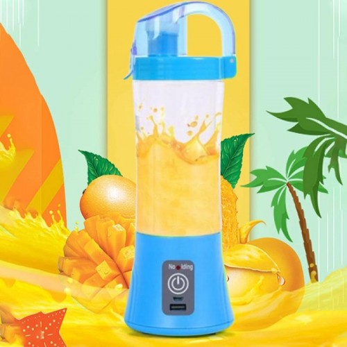 Аккумуляторный мини-блендер на 380мл Juicer NG-01, 2000мАч, USB, Синий Аккумуляторный мини-блендер на 380мл Juicer NG-01, 2000мАч, USB, Синий