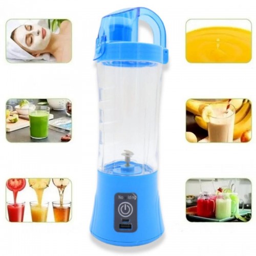Аккумуляторный мини-блендер на 380мл Juicer NG-01, 2000мАч, USB, Синий Аккумуляторный мини-блендер на 380мл Juicer NG-01, 2000мАч, USB, Синий