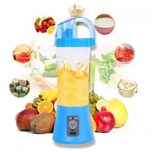 Аккумуляторный мини-блендер на 380мл Juicer NG-01, 2000мАч, USB, Синий Аккумуляторный мини-блендер на 380мл Juicer NG-01, 2000мАч, USB, Синий