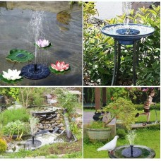 Фонтан-насос на сонячній батареї з 5 насадками Water Pump