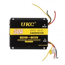 Перетворювач напруги 50A DC 24V-12V 600W інвертор