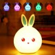 Силиконовый детский ночник Зайчик Rabbit Soft Touch, 7 режимов