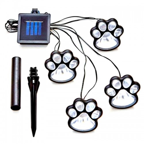 Садовий ліхтарик Лапки на сонячній батареї, 4 шт Paw Prints Lights DL49
