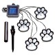 Садовий ліхтарик Лапки на сонячній батареї, 4 шт Paw Prints Lights DL49