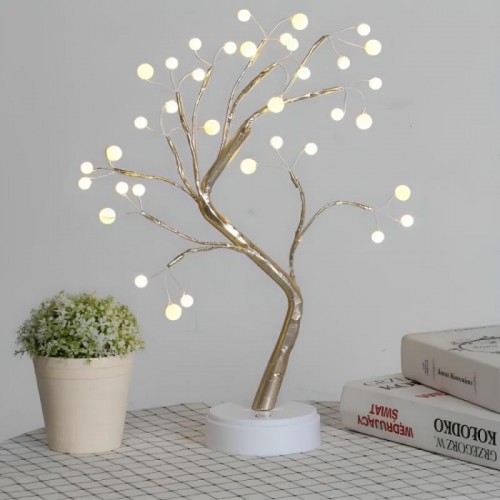 Настільний LED світильник 50см, DIY Auelife, Дерево Бонсай, від USB