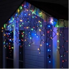 Гірлянда Бахрома LED 120 світлодіодів мультиколір 5м від мережі