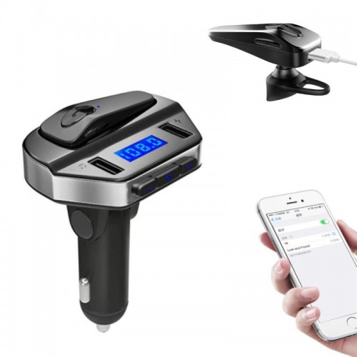 FM-трансмітер з USB + Bluetooth гарнітура HER8