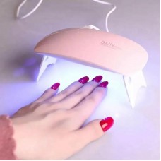 LED лампа для маникюра USB SUN Mini 6W розовая компактная