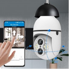 WiFi камера видеонаблюдения в патрон Е27 4Мп с ночным видением