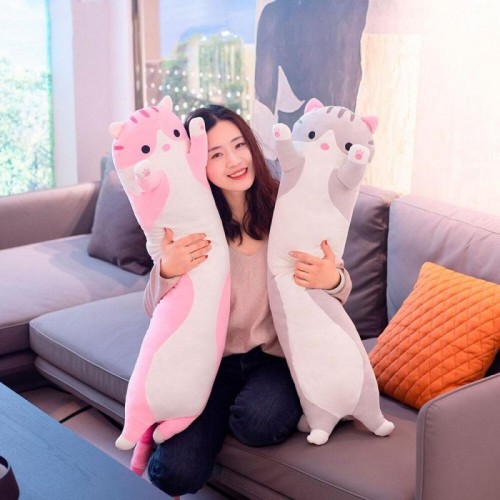 Мягкая игрушка Кот Батон 110 см, Розовый