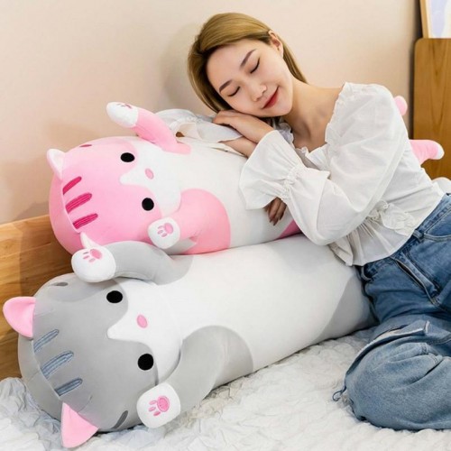 Мягкая игрушка Кот Батон 110 см, Розовый
