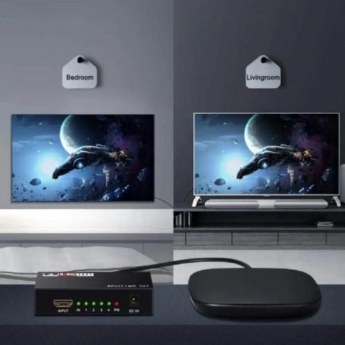 HDMI разветвитель на 4 порта, 1080P HDMI разветвитель на 4 порта, 1080P