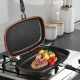Двойная сковорода гриль 32 см, Double grill Pan