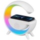 Ночной RGB светильник с беспроводной зарядкой для телефона, Белый