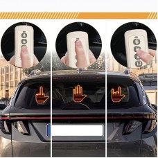 LED-долонь на заднє скло автомобіля з пультом керування