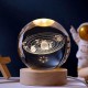 Декоративный 3D ночник хрустальный шар, от USB, Солнечная система