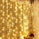 Гірлянда Штора від мережі 2х1,5м, 192 LED, AD-50544, Теплий білий