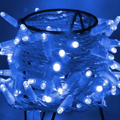Гирлянда «Нить» от сети 10 м 100 LED уличная, RD-7050, Синий