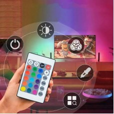 LED стрічка 5м USB RGB з пультом TV LED Strip CB-5050