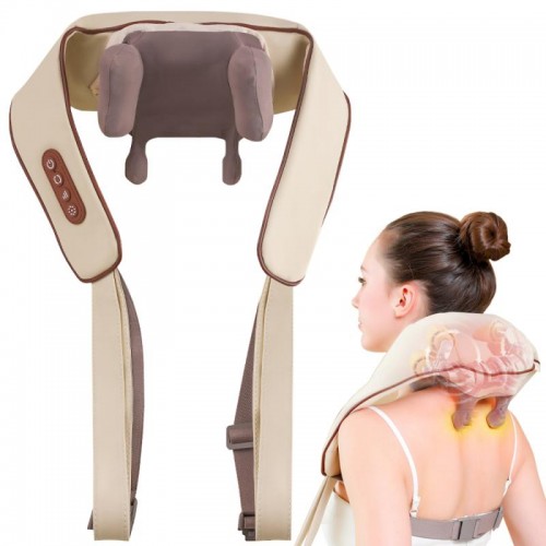 Роликовый массажер для шеи и спины, от USB, MASSAGER XL-653